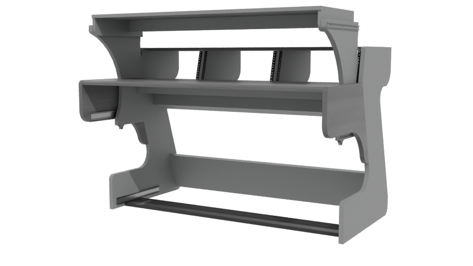 Contemporary Office Desk 3D Model - Professional 3D Model Render 12