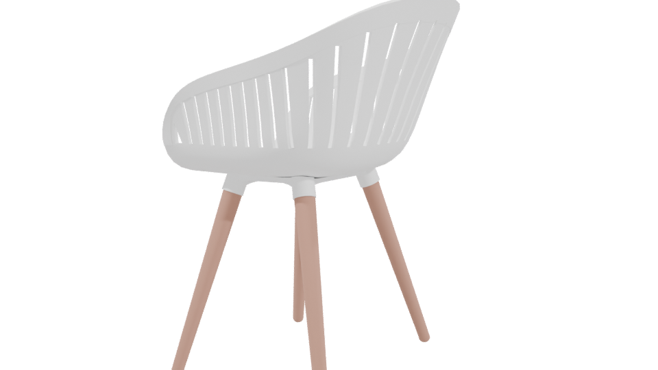 Stylish Modern Chair 3D Model - Professional 3D Model Render 3