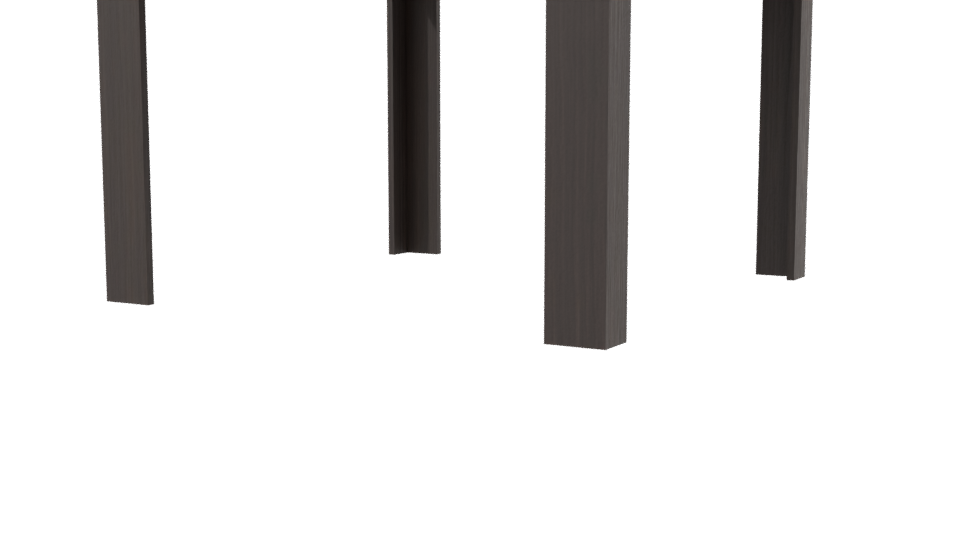 Stylish Wooden Dining Table 3D - Professional 3D Model Render 3