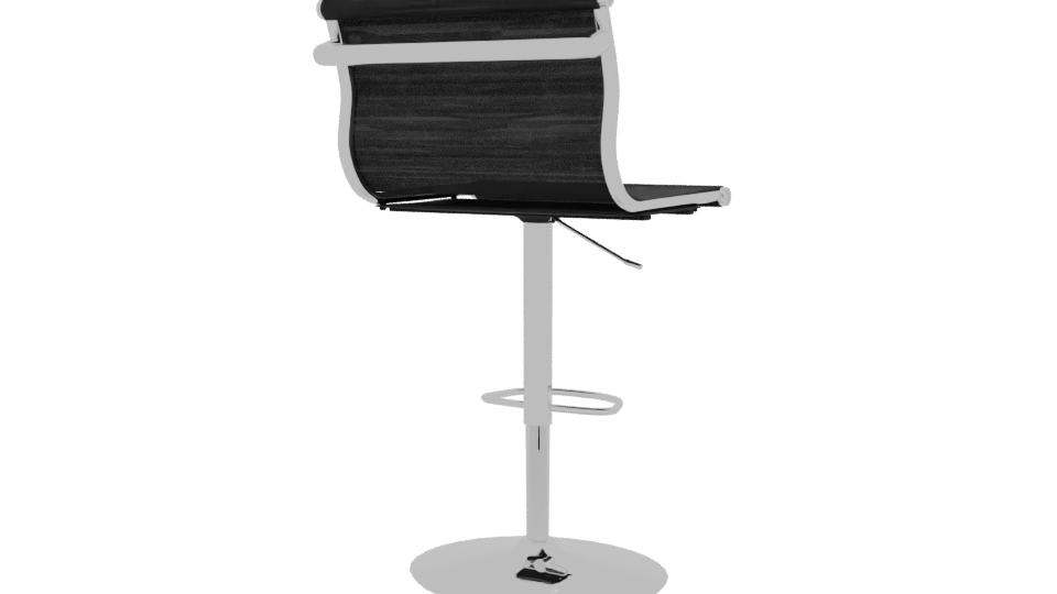 Stylish Bar Stool 3D Model - Professional 3D Model Render 6