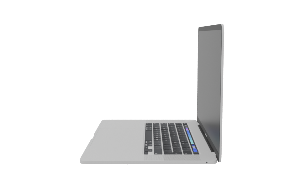 Sleek Laptop 3D Model - Professional 3D Model Render 2