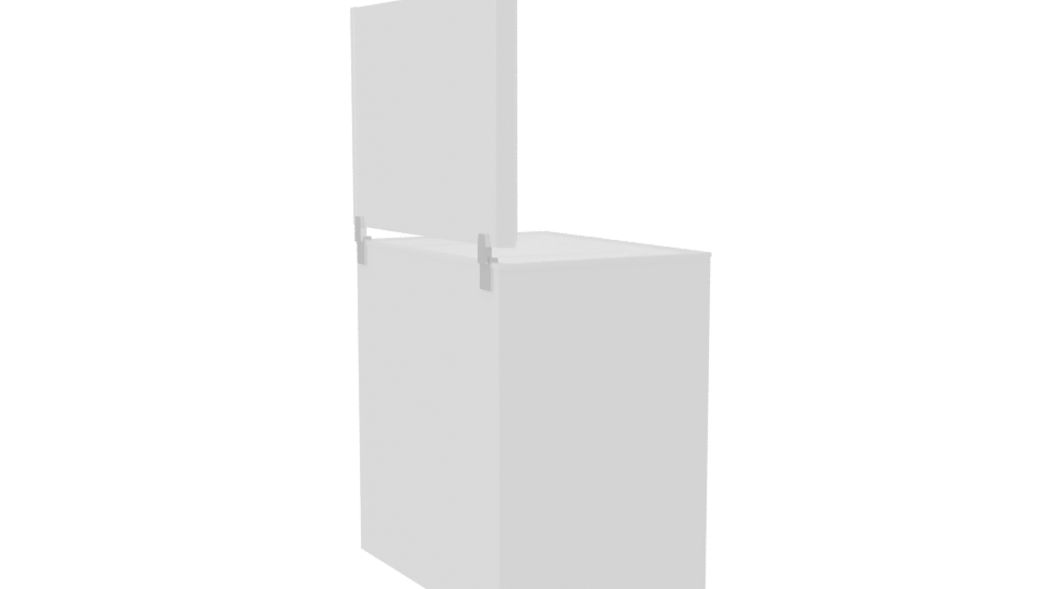 Compact Chest Freezer 3D Model - Professional 3D Model Render 7