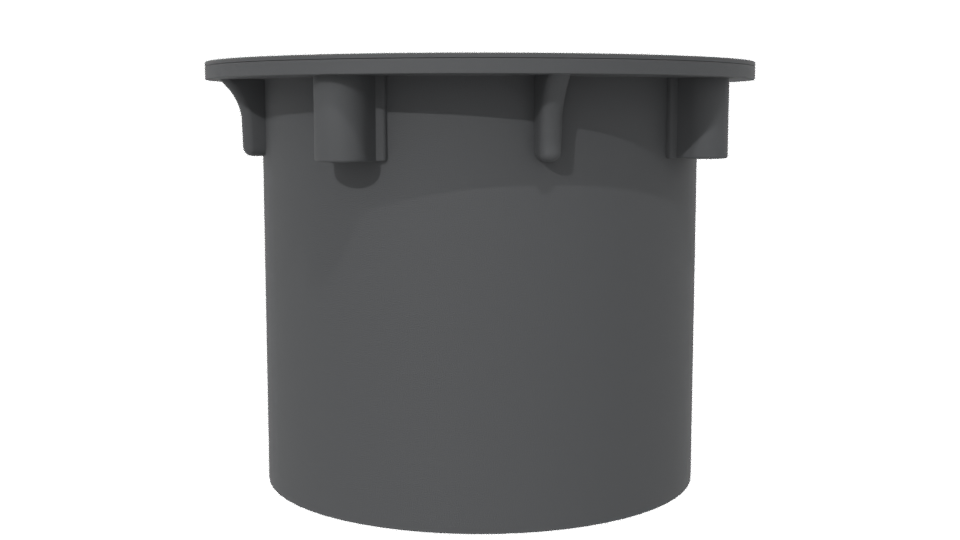 Industrial-Style Round Storage Container 3D Model - Professional 3D Model Render 6