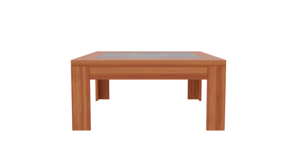 Stylish Wooden Coffee Table 3D - Professional 3D Model Render 8