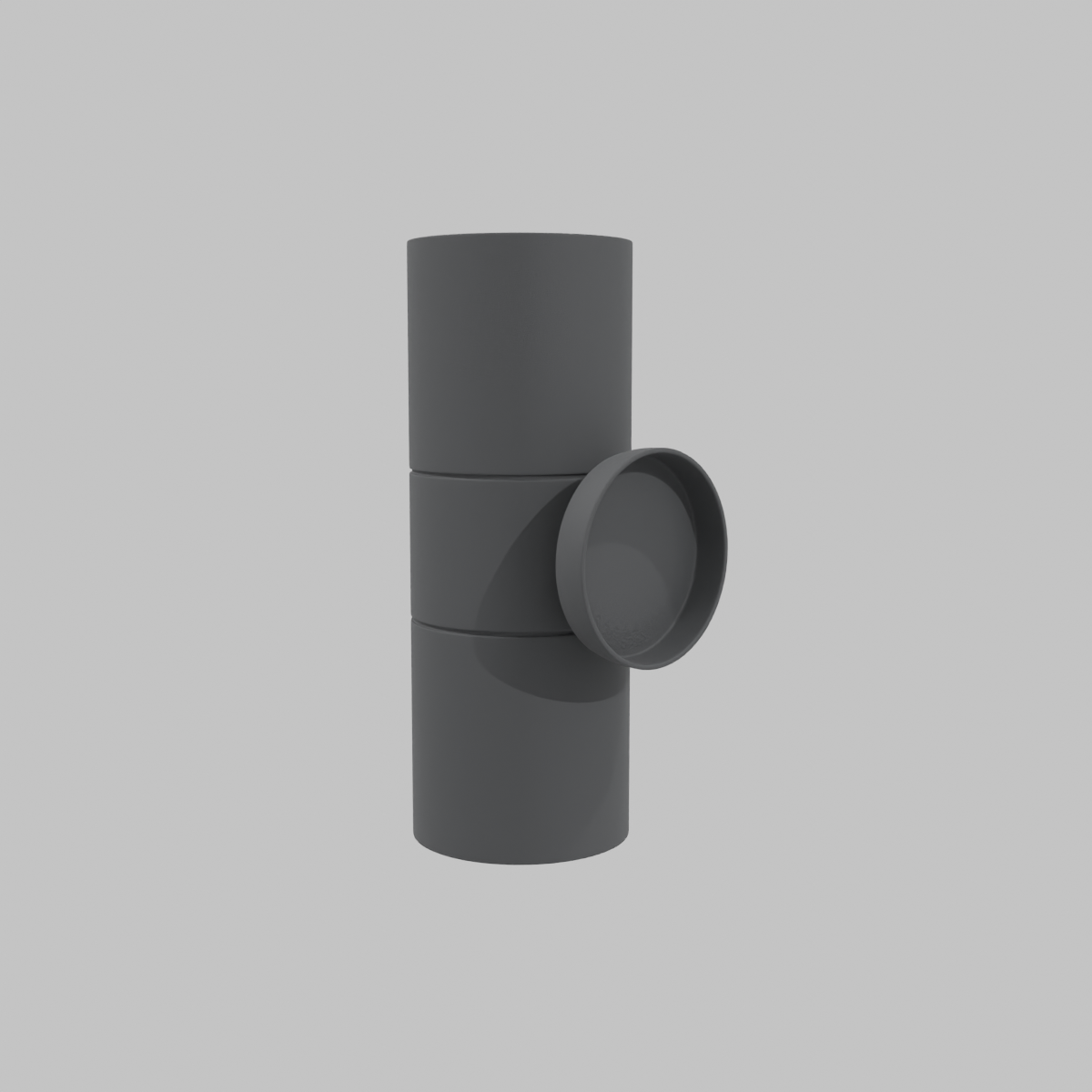 Apliqué de muro LED 4 W Negro