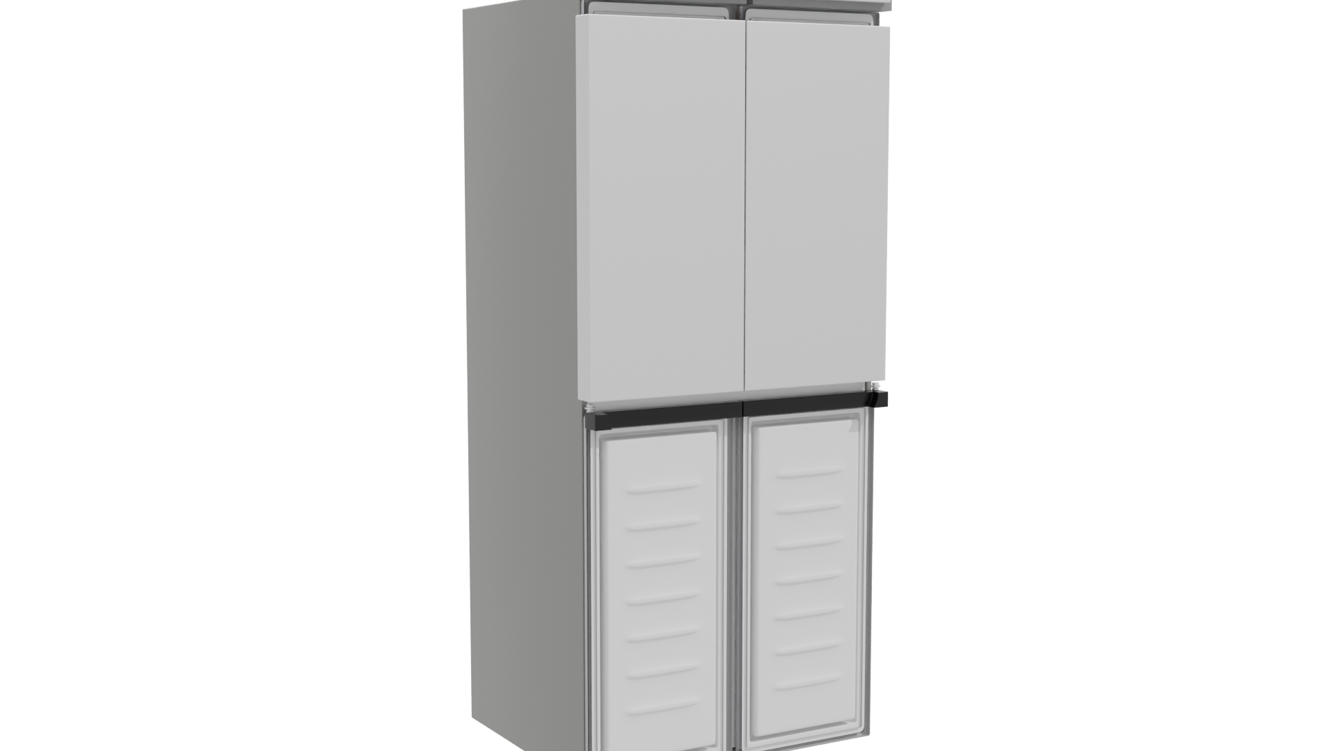 Sleek Modern Refrigerator 3D Model - Professional 3D Model Render 10