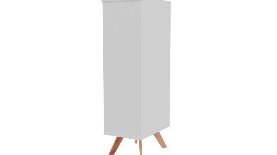 Modern Glass Display Cabinet 3D - Professional 3D Model Render 3