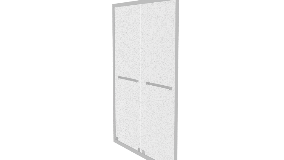 Double Door Modern Cabinet 3D - Professional 3D Model Render 7