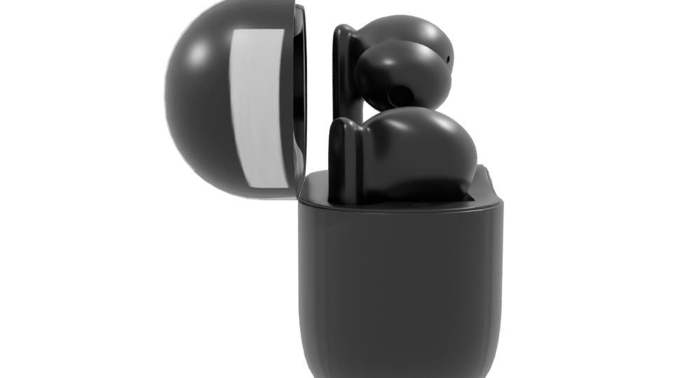 Stylish Wireless Earbuds Case 3D - Professional 3D Model Render 8