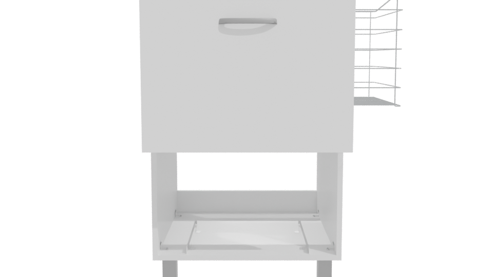 Stylish Modern Office Cabinet 3D - Professional 3D Model Render 11