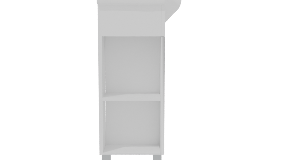 Sleek Modern Kitchen Sink Unit 3D Model - Professional 3D Model Render 8