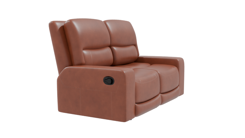 Reclining Love Seat 3D Model - Professional 3D Model Render 9