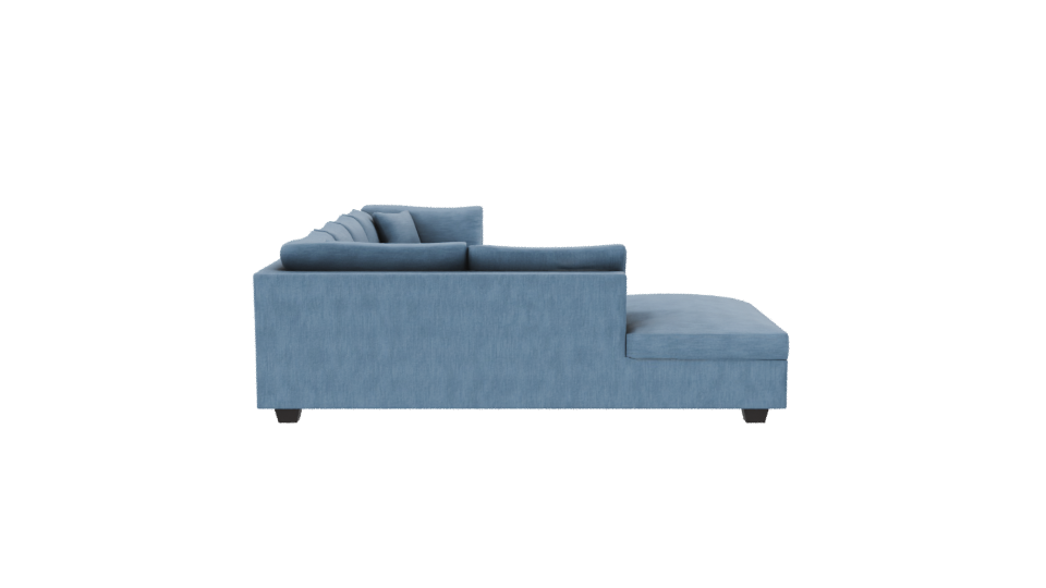 Modern L-Shaped Sofa Model - Professional 3D Model Render 8