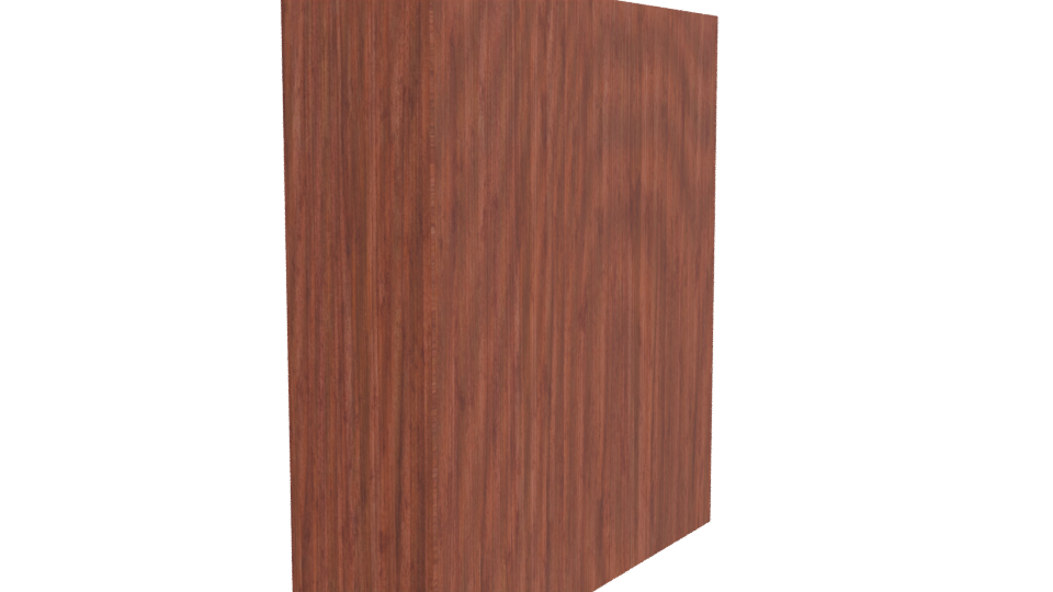 Stylish Wooden Wardrobe 3D Model - Professional 3D Model Render 3