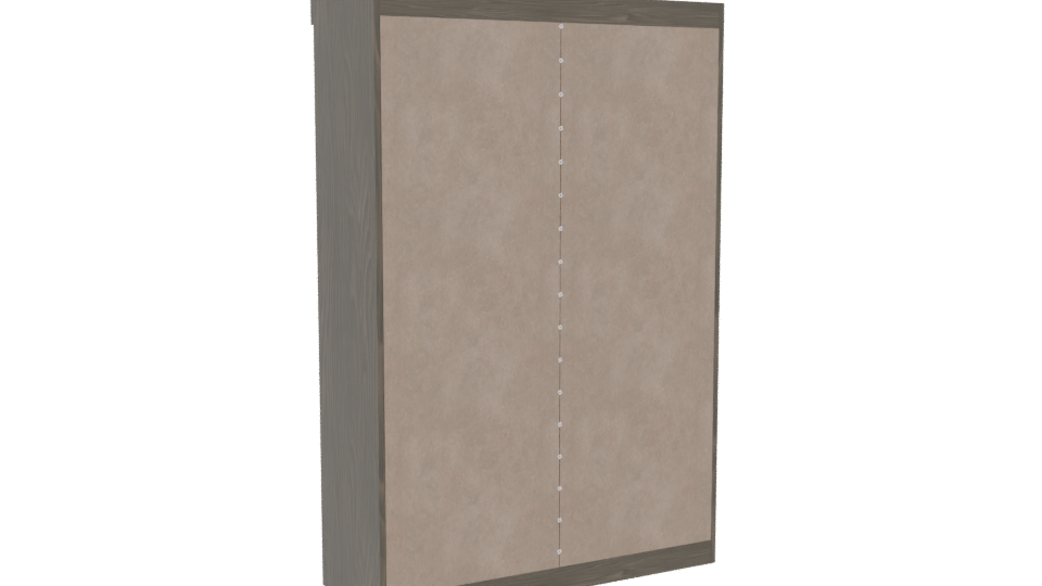 Modern Closet 4 Doors 3D Model - Professional 3D Model Render 4