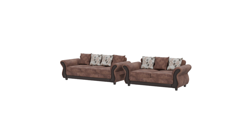 Elegant Sofa Set 3D Model - Professional 3D Model Render 12