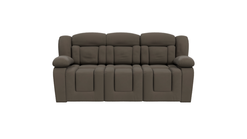 Modern Reclining Loveseat 3D - Professional 3D Model Render 11