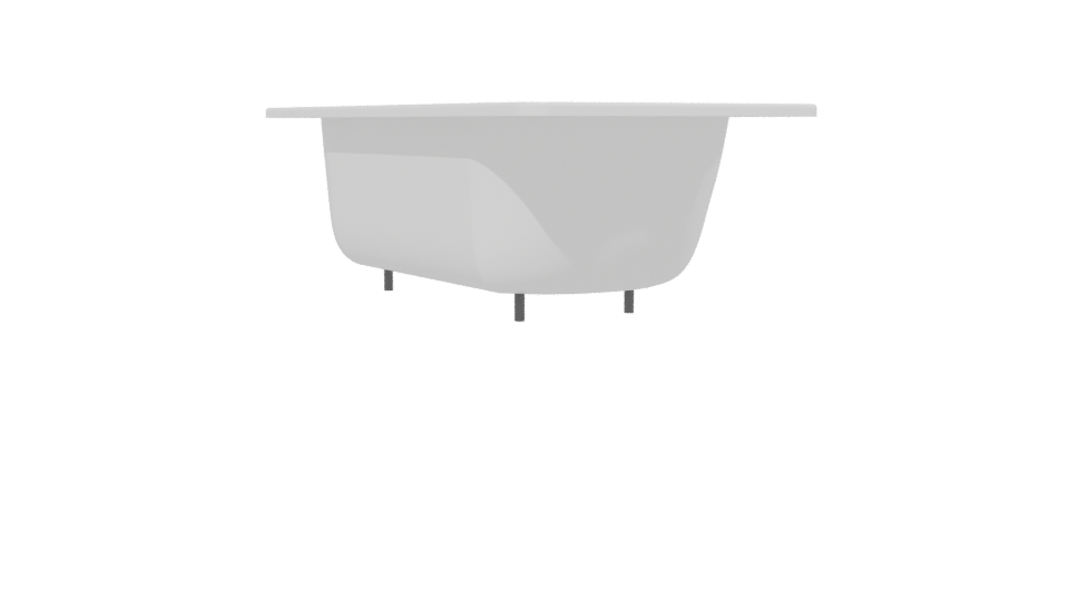 Elegant Freestanding Bathtub Model - Professional 3D Model Render 13