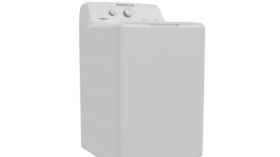 Classic Top-Load Washing Machine 3D - Professional 3D Model Render 10