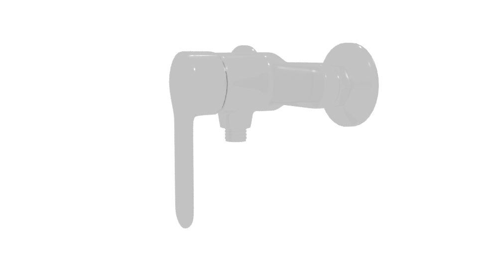 Stylish Wall-Mounted Faucet Model - Professional 3D Model Render 13