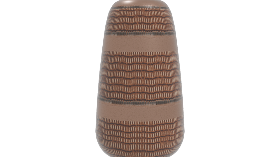 Stylish Ceramic Vase 3D Model - Professional 3D Model Render 11