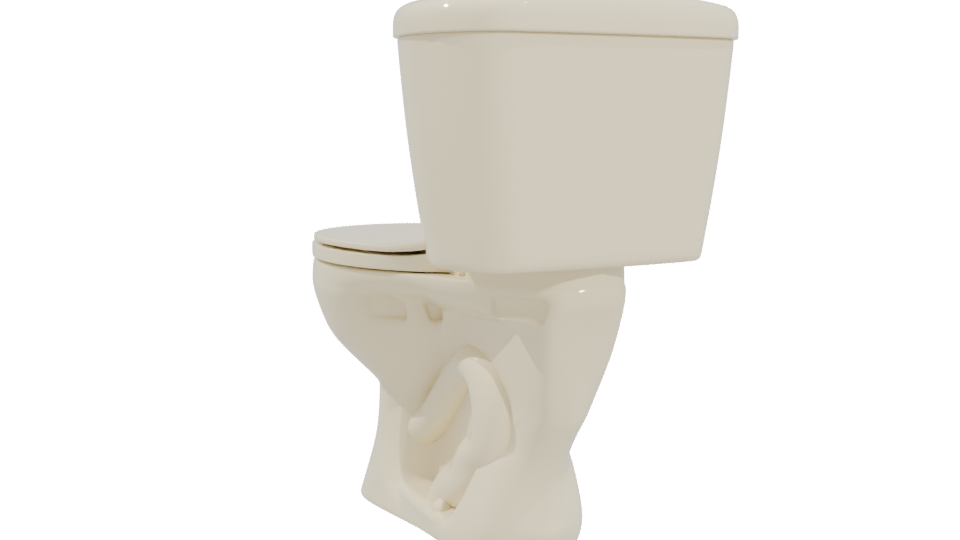Stylish Bathroom Toilet Model 3D - Professional 3D Model Render 4