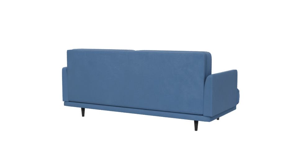 Modern Blue Sofa 3D Model - Professional 3D Model Render 6