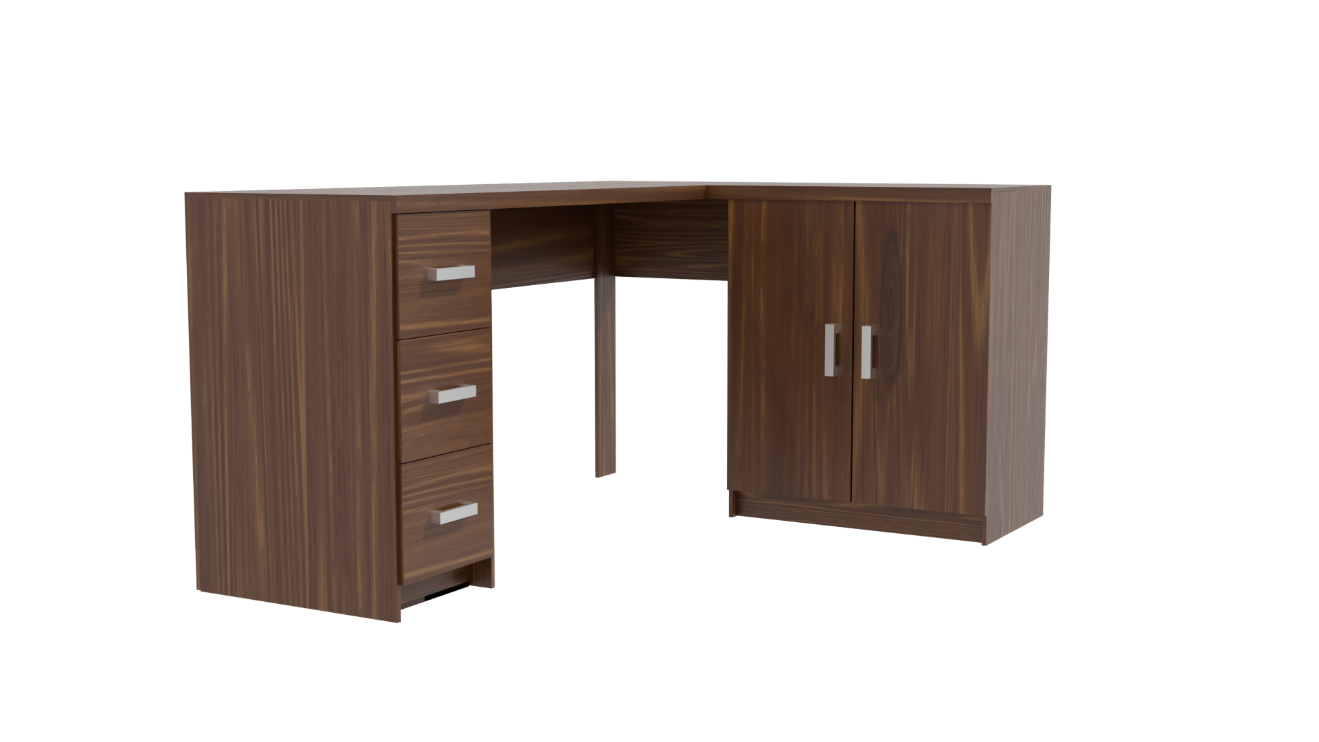 Stylish Office Desk 3D Model - Professional 3D Model Render 9