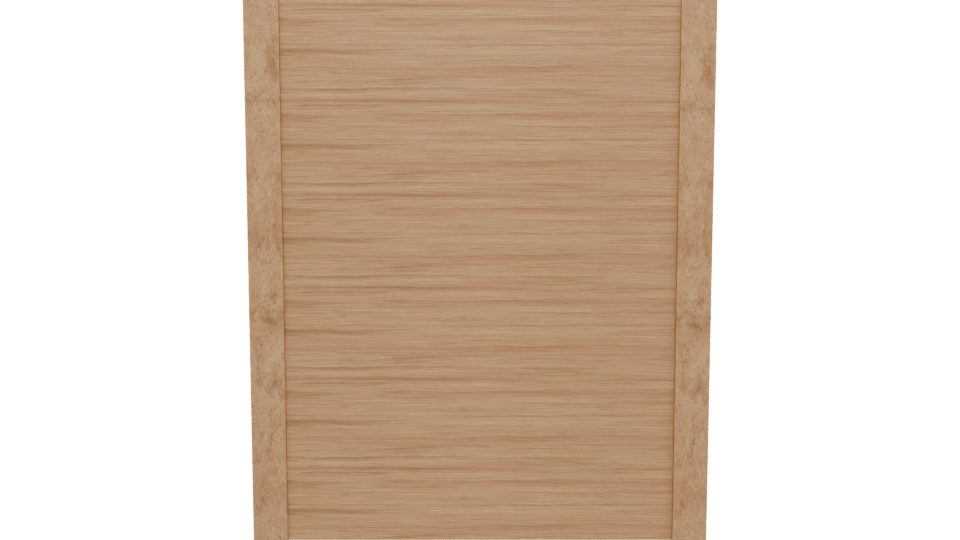 Minimalist Wooden Wall Unit 3D - Professional 3D Model Render 5