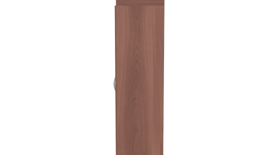 Stylish Wooden Storage Cabinet Model - Professional 3D Model Render 2