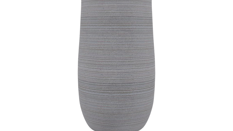 Tall Taupe Fiber Planter 3D - Professional 3D Model Render 3