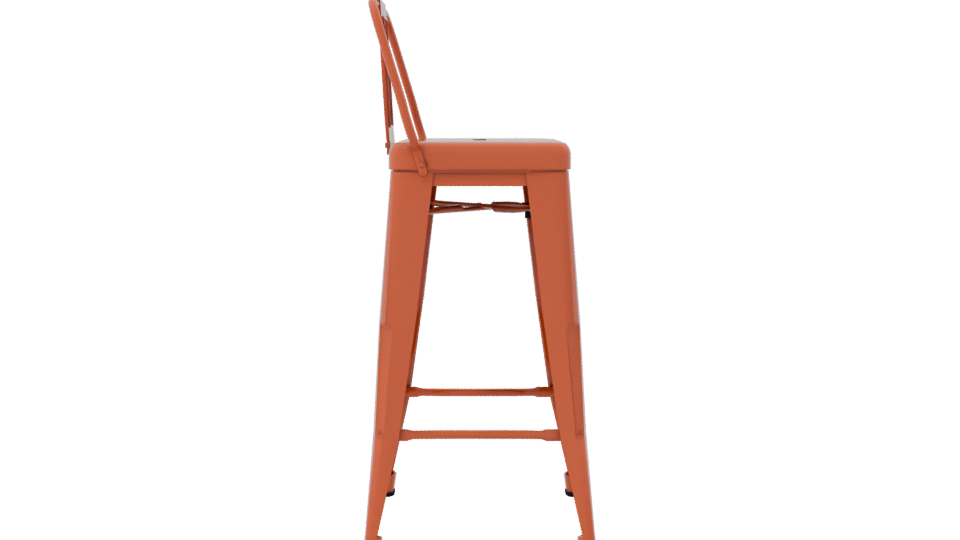 Industrial High Bar Stool 3D - Professional 3D Model Render 8