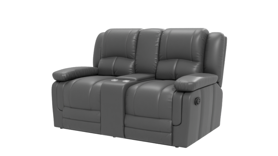 Contemporary Reclining Sofa Model - Professional 3D Model Render 12