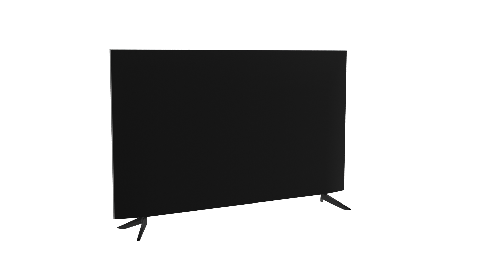 Sleek Flat Screen TV Model - Professional 3D Model Render 4