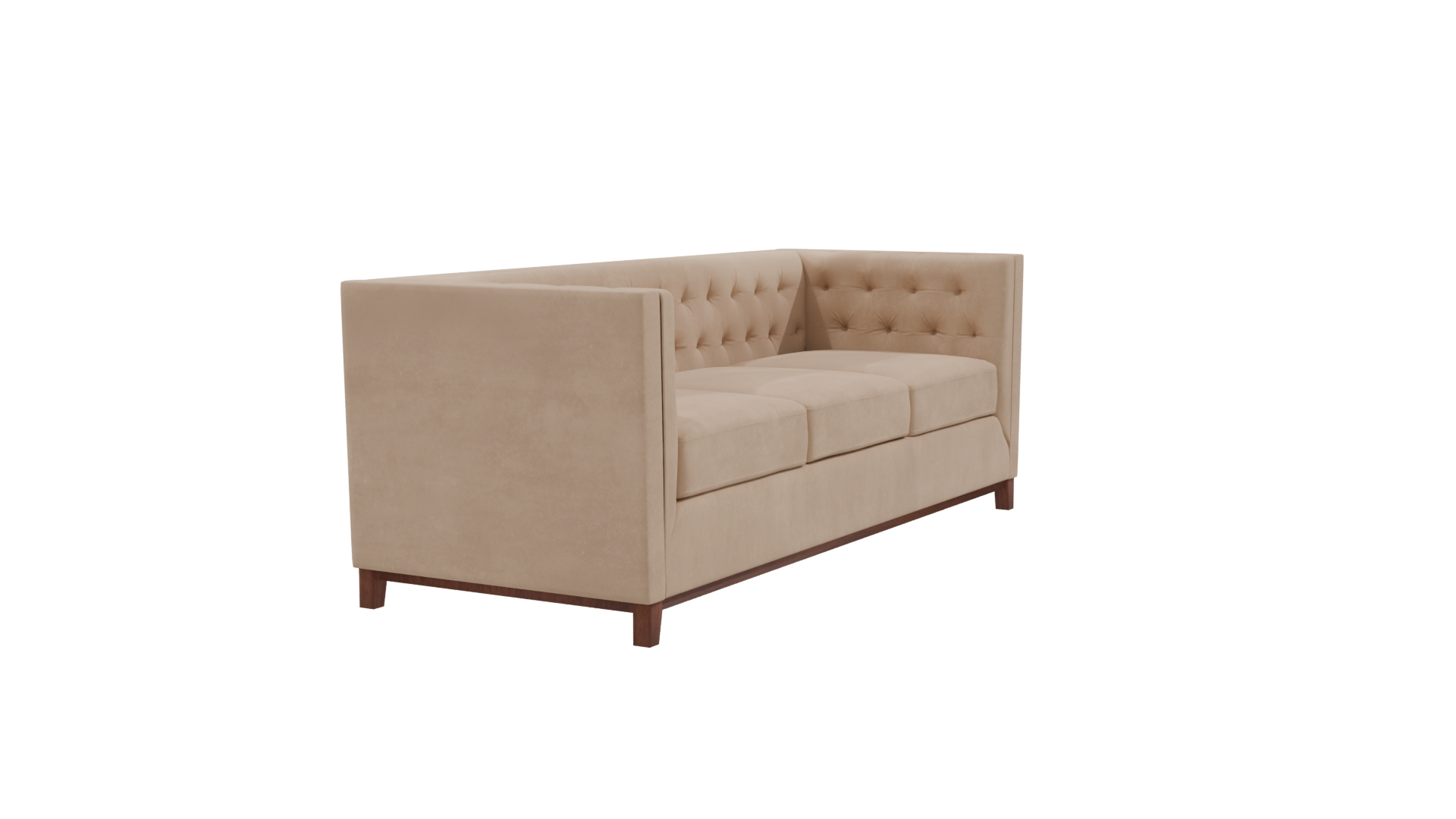 Elegant Upholstered Sofa Model - Professional 3D Model Render 9
