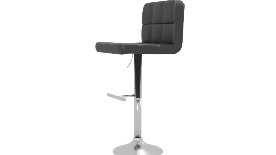 Stylish Adjustable Bar Stool 3D - Professional 3D Model Render 13