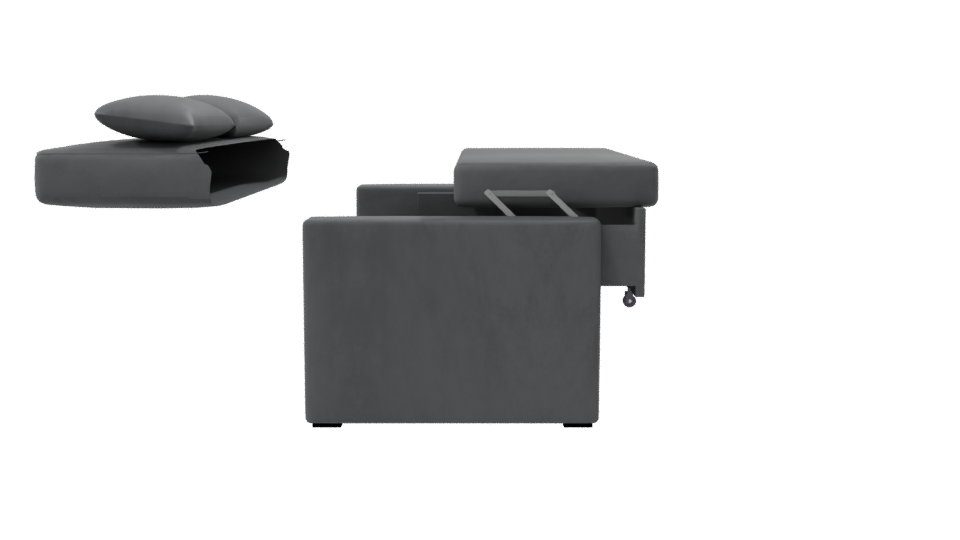 Contemporary Fabric Sofa Model - Professional 3D Model Render 8