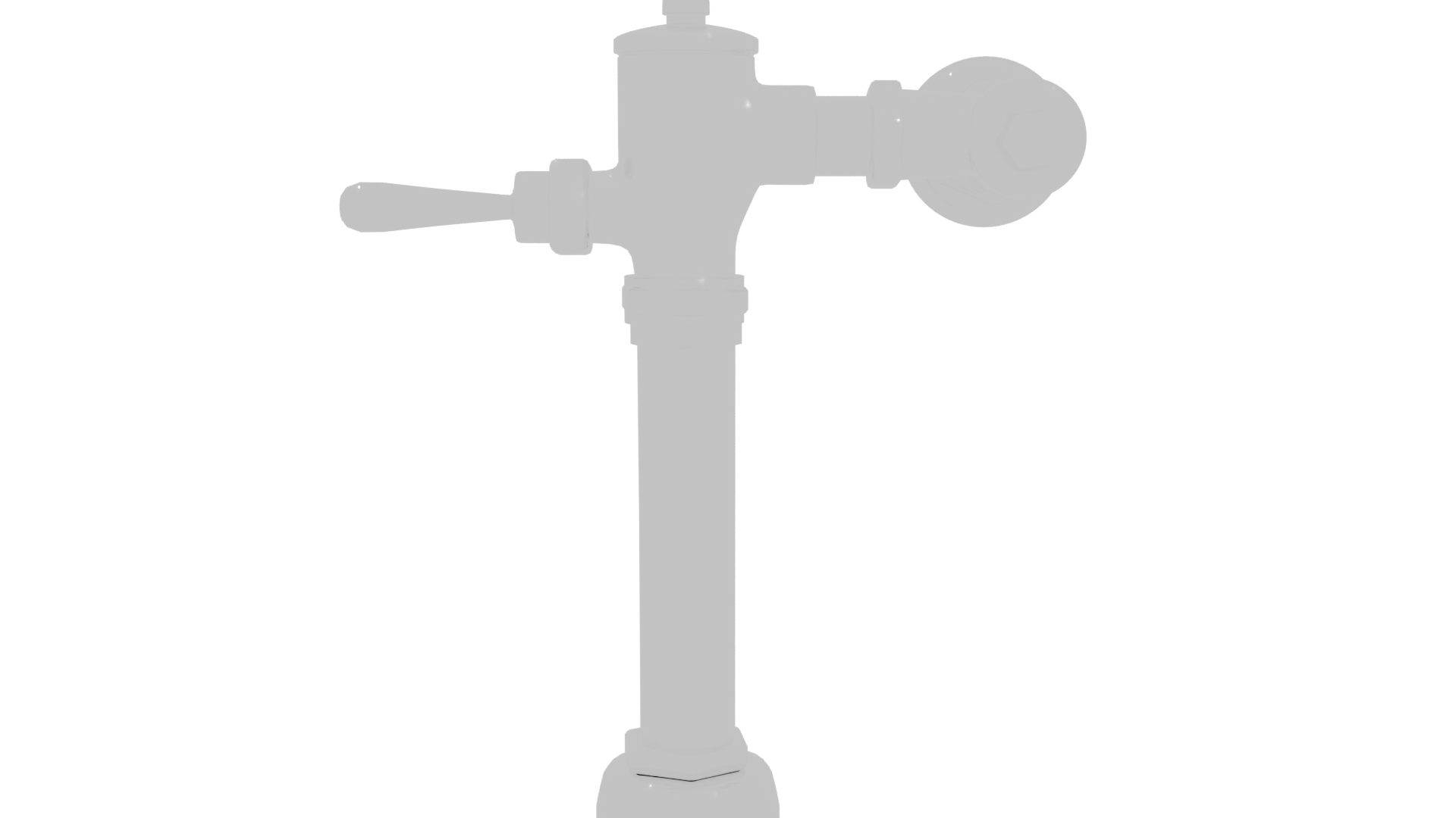 Vintage Style Metal Water Pump 3D - Professional 3D Model Render 11