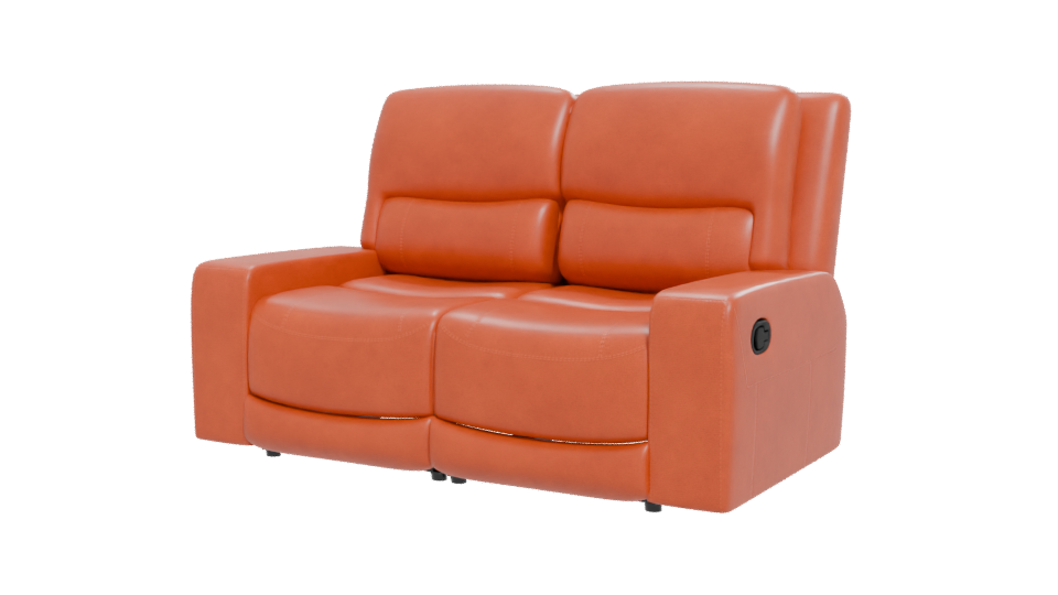 Stylish Reclining Love Seat 3D - Professional 3D Model Render 12