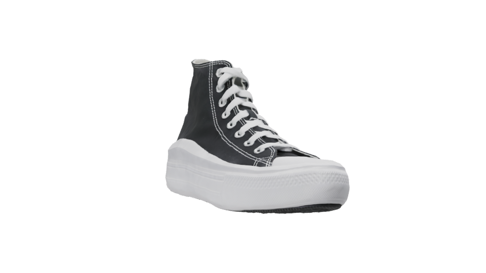 High-Top Canvas Sneakers Model - Professional 3D Model Render 13