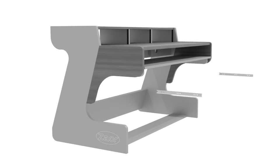 Stylish Modern Desk 3D Model - Professional 3D Model Render 9