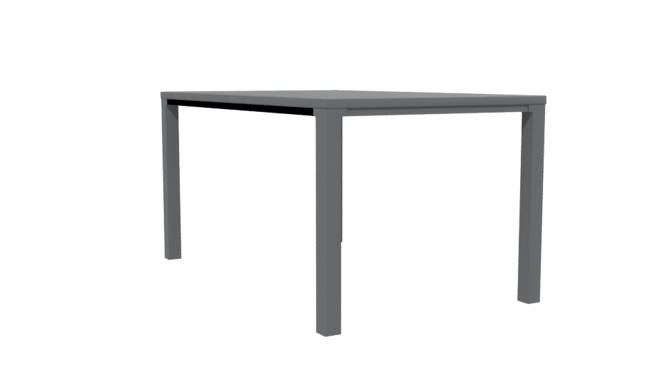 Contemporary Outdoor Dining Table 3D - Professional 3D Model Render 13
