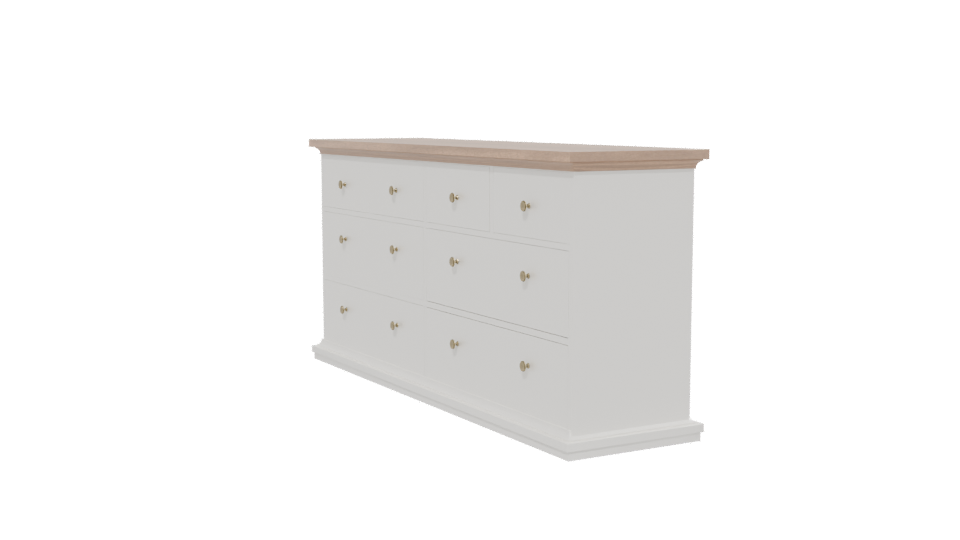 Modern Wooden Dresser 3D Model - Professional 3D Model Render 13
