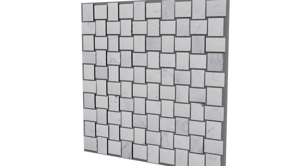 Mosaic Stone Tile 3D Model - Professional 3D Model Render 12