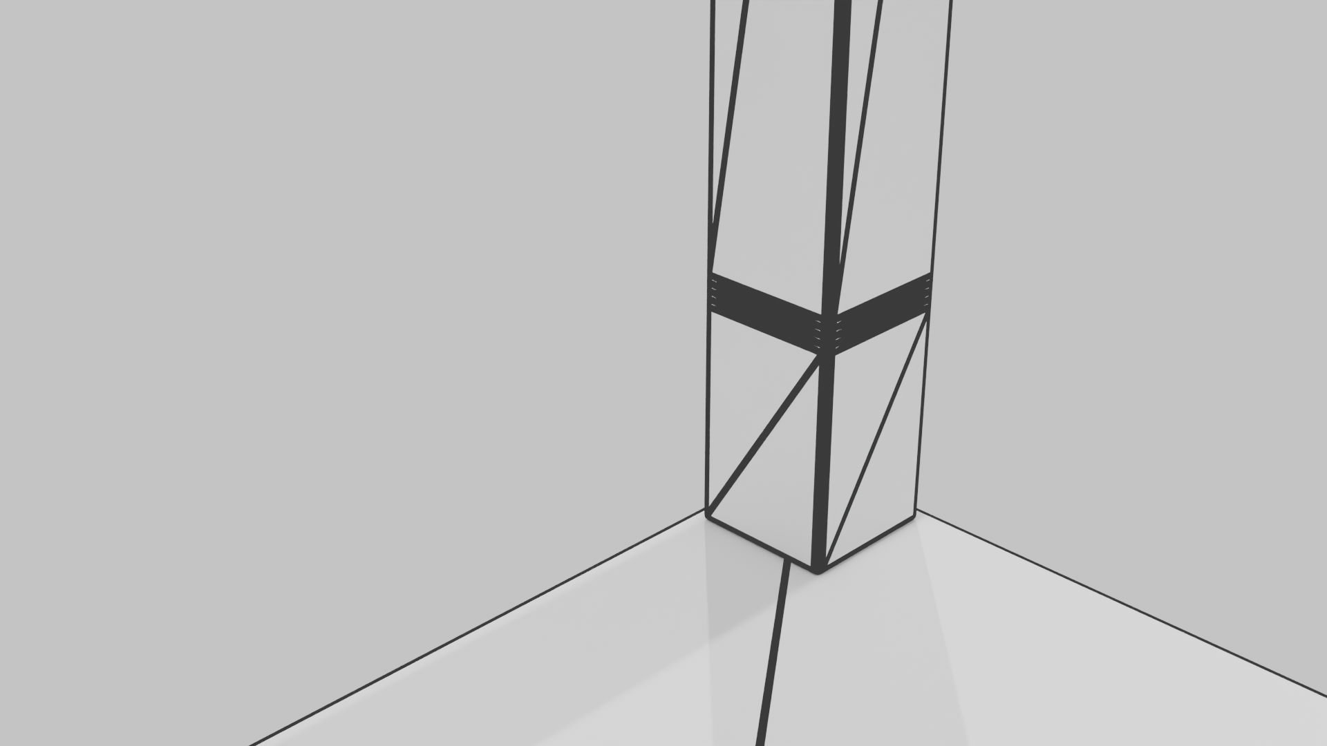 Elegant Wooden Side Table Model - Professional 3D Model Render 9