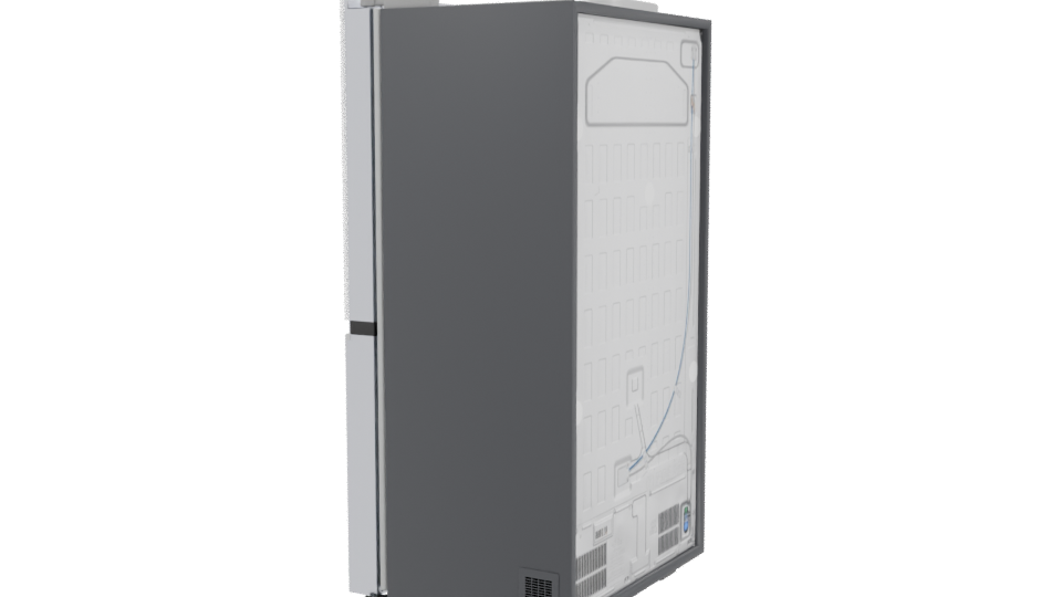 Sleek Refrigerator 3D Model - Professional 3D Model Render 3