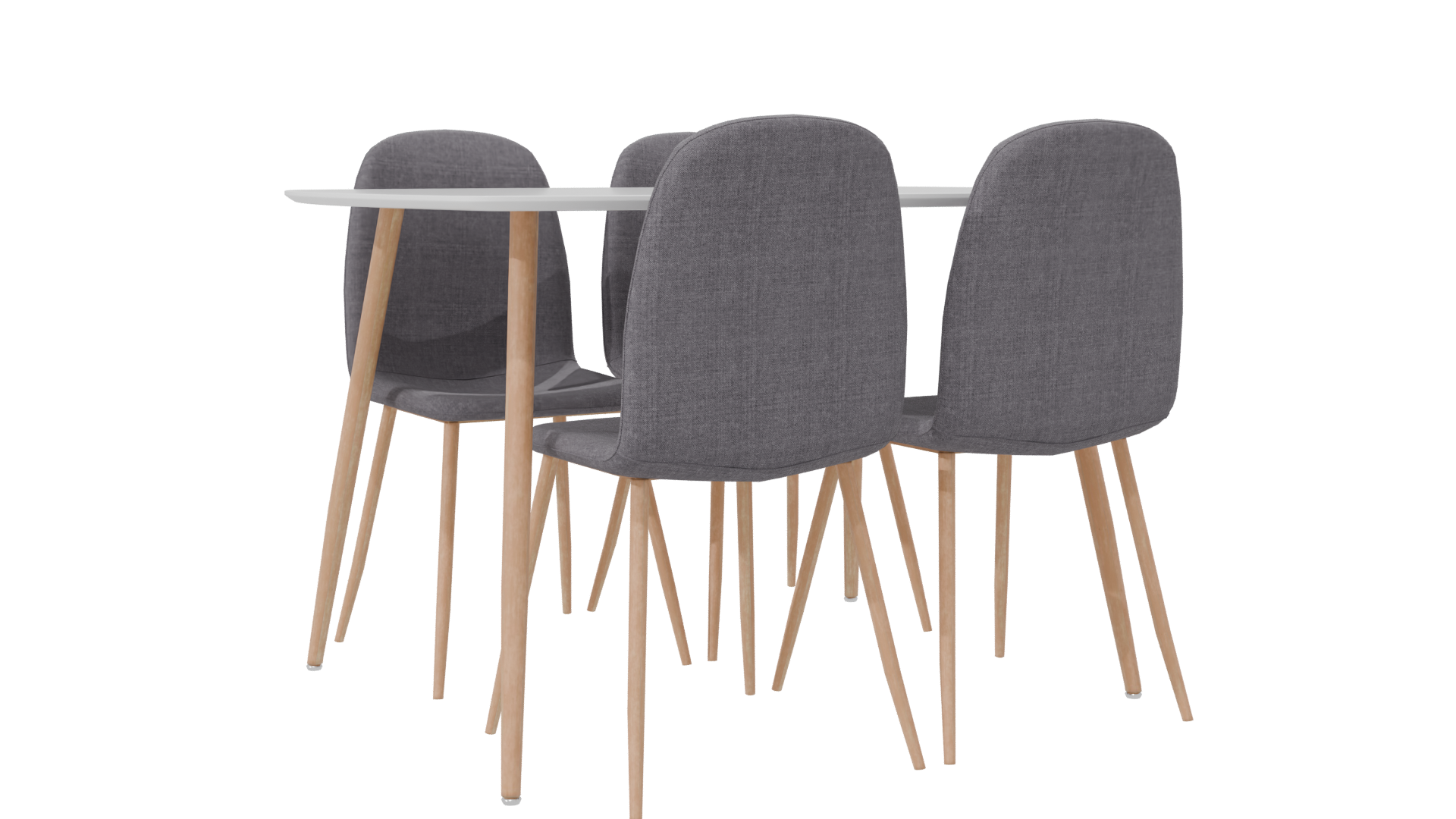 Modern Dining Table 3D Model - Professional 3D Model Render 7