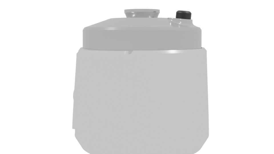 Compact Electric Pressure Cooker 3D - Professional 3D Model Render 3