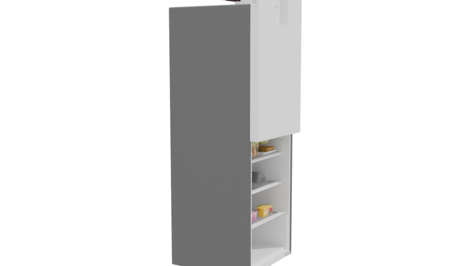 Sleek Modern Refrigerator 3D Model - Professional 3D Model Render 9