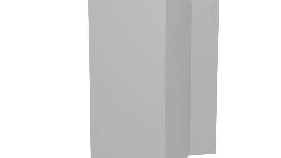 Double Door Refrigerator 3D Model - Professional 3D Model Render 6